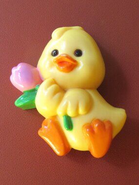 2/$20 Vintage RUSS Easter yellow chick pin